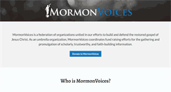 Desktop Screenshot of mormonvoices.org