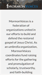 Mobile Screenshot of mormonvoices.org