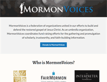 Tablet Screenshot of mormonvoices.org